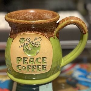 Peace Coffee Deneen Pottery Mug